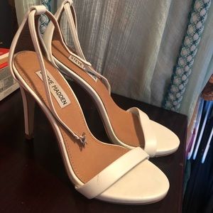 White Steve Madden heels